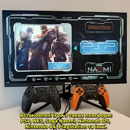 Ігрова приставка X2 Pro HDMI 40000 ігр. Ретро консоль. 2 геймпада. PSP, PlayStation, NES. Пам'ять 64 гб. - мініатюра 2