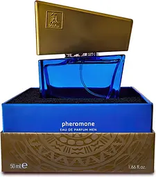 Парфуми з феромонами чоловічі Shiatsu Pheromone Fragrance men darkblue 50 ml