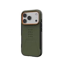 Чохол до мобільного телефона UAG iPhone 17 Pro Civilian MagSafe Olive/Orange (114545117297) - мініатюра 3