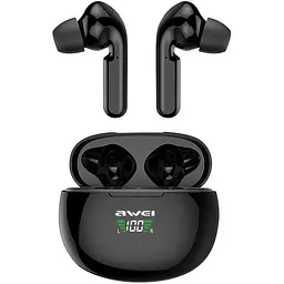 Бездротові навушники Awei T15P TWS Bluetooth стерео гарнітура чорна - мініатюра 3