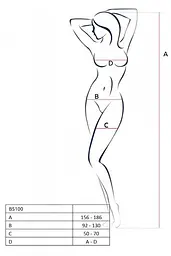 Бодістокінг з плетінням на животику Passion BS100, One Size - мініатюра 5