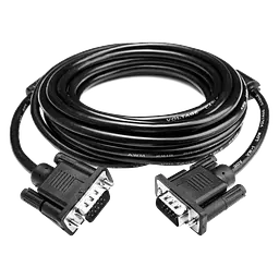 Кабель VGA-5.0BK 5 м чорний (з двома феритовими кільцями)