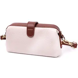 Чудовий клатч з цікавою клямкою з натуральної шкіри Vintage 19,5х10х5,5 см sum0029013 - мініатюра 2