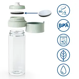 Фільтр-пляшка Brita Vital 600 мл зелена (1052263) - мініатюра 4