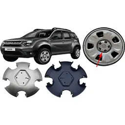 Ковпак колеса Renault Duster 16 дюймів 129x20 мм пластик 403155090R (ковпачок) - мініатюра 3