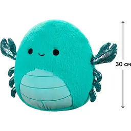 М'яка іграшка Squishmallows Скорпіон Карпіо 30 см бірюзова (SQCR06761) - мініатюра 7