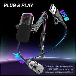 Мікрофон Fifine AmpliGame AM8PROT RGB Black [156095] - мініатюра 10