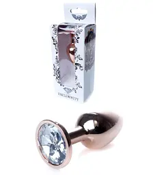 Анальна пробка - Jewellery Red Gold PLUG- Clear