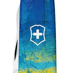 Ніж Victorinox Climber Ukraine 91мм 14функ Жовто-синій малюнок - мініатюра 7