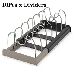 Розсувний тримач для зберігання кришок Dish Rack з неіржавкої сталі - мініатюра 7