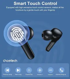 Bluetooth-гарнітура Choetech BH-T06 TWS bluetooth - мініатюра 4