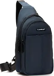 Сумка чоловіча LANPAD через плече 17х30х9 см Синій (LAN83030 blue)