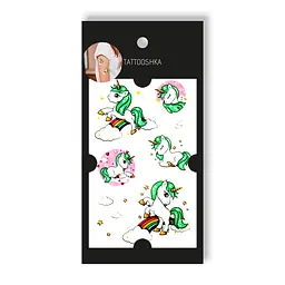 Тату Зелений единоріг EC-650 (5805800010304) shop (5805800010304) - мініатюра 1