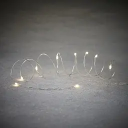 Гірлянда Luca Lighting струна, 1 м, класична біла, 10 LED 2xCR2032 (8718861660623) - мініатюра 2