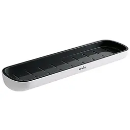 Полиця велика МВМ My Home BP-18 клейка біла з чорним (BP-18 WHITE/BLACK)