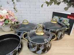 Набір посуду O.M.S. Collection 3053 Grey 7 предметів - мініатюра 3
