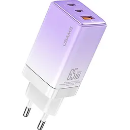 Мережевий зарядний пристрій Usams US-CC180 65W Gradient Purple [139643] - мініатюра 12