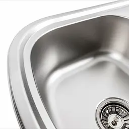 Кухонна мийка з нержавіючої сталі Platinum 7749 сатин (0,8/180 мм), R, Satin - мініатюра 11