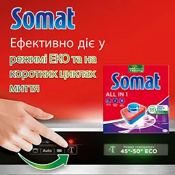 Уцінка. Таблетки для посудомийної машини Somat All in 1 Extra 85 шт.  - мініатюра 4