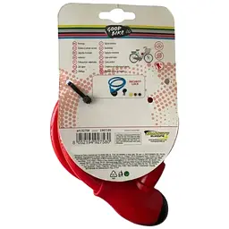 Велозамок Good Bike Security Lock тросовий Ø12 x 1500 мм червоний (92758R-IS) - мініатюра 3