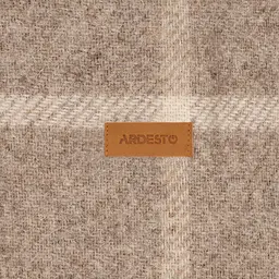 Плед Ardesto Leonardo Alpina 140x200 см 100% вовна бежевий pbe0050499 - мініатюра 8