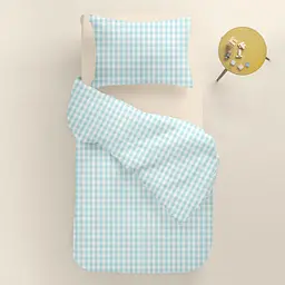 Дитяча постільна білизна в ліжечко MINT CHECK COSAS (4822052404072) - мініатюра 2
