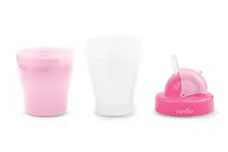 Чашка-непроливайка Nuvita з трубочкою 200 мл рожева (NV1436Pink) - мініатюра 2