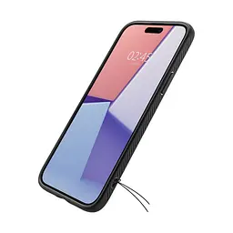 Чехол Spigen Liquid Air для iPhone 15 Plus Matte Black (ACS06650) + защитное стекло - мініатюра 11