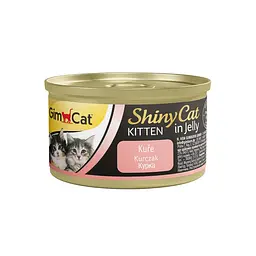 Вологий корм GimCat Shiny Kitten ДжимКет Шайні для кошенят, курка, 70 г (арт.413143/413341)