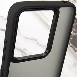 Чохол TPU+PC Lyon Frosted для Xiaomi Redmi 12C Black - мініатюра 5