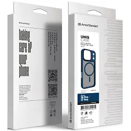 Чохол до мобільного телефона Armorstandart Uniq MagCase Apple iPhone 18 Pro / 17 Pro Dark Blue (ARM92313) - мініатюра 2