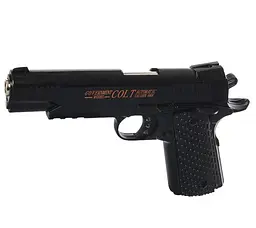 Іграшковий пістолет для страйкболу Airsoft Gun C.10 реалістична ігрова модель Чорний - мініатюра 3
