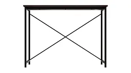 Стіл письмовий Line Лайт Ferrum-decor 750x1000x600 Чорний метал ДСП Венге Магія 16 мм (FRD-106156) - мініатюра 6