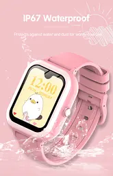Смарт годинник-телефон дитячі Wonlex KT31 4G з камерою WI-FI GPS SIM-картою Pink (16996) - мініатюра 10