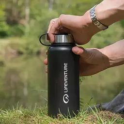 Термофляга Lifeventure Stainless Steel Flask 1 L Чорний - мініатюра 3