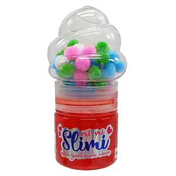 Іграшка-антистрес Слайм Mi-mi Slimi 71827ST(Red) з помпонами