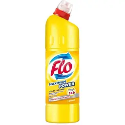 Засіб для миття унітазу FLO 1л Toilet Gel Maximum Power Lemon