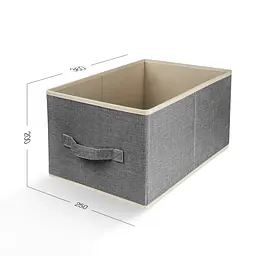 Ящик для зберігання МВМ My Home (MVM) 36x25x20 мм світло-сірий (TH-30 LIGHT GRAY) - мініатюра 6