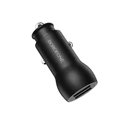 Автомобільний зарядний пристрій Borofone BZ9 2 USB чорний