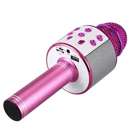 Караоке мікрофон wster ws 858 рожевий WSTER teh0032272 - мініатюра 2