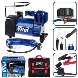 Автомобільний компресор Vitol K-55 150psi/23Amp /50л (K-55) - мініатюра 8