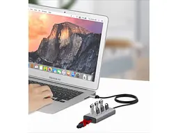 Мультипортовий адаптер Maiwo USB3.0 Type-A/Type-C to 7х USB3.0 (KH700) - мініатюра 7