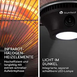 Інфрачервоний обігрівач Blumfeldt Heat Hexa 40 м² (10035286) - мініатюра 3