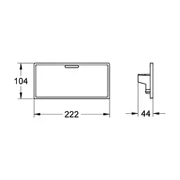Полиця для ванной Grohe Grohtherm Cube 18700000, Білий - мініатюра 2