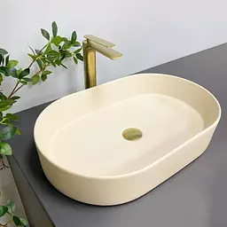 Умивальник VBI Verona 60 beige matt накладний VBI-011323 - мініатюра 1