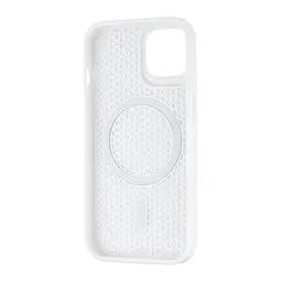 Чохол Silicone Cooling Сase with MagSafe iPhone 15 White - мініатюра 3