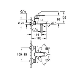 Змішувач Grohe Euroeco (32743001) - мініатюра 5