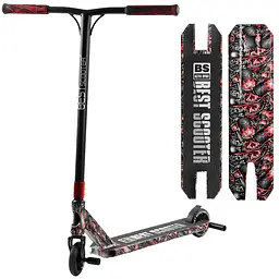 Самокат трюковий Best Scooter з пегами Різнобарвний 000254835