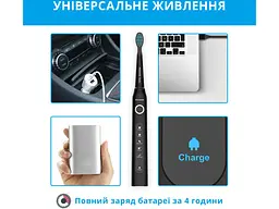 Електрична зубна щітка Pecham Black Travel PC-080 (0290119080103) - мініатюра 6