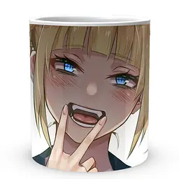Кухоль GeekLand Моя геройська академія My Hero Academia Тога Пальці біля рота MHA 02.537 330 мл білий - мініатюра 2